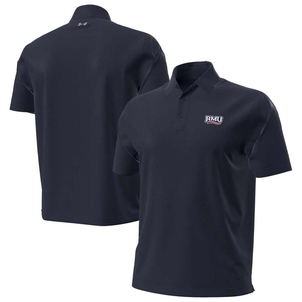 Robert Morris Colonials Under Armour  Aura Solid Polo - Navy