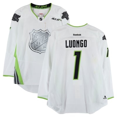 Roberto Luongo Team Toews Autographed Fanatics Authentic Player-Issued #1 White Reebok Jersey from the 2015 NHL All-Star Game 