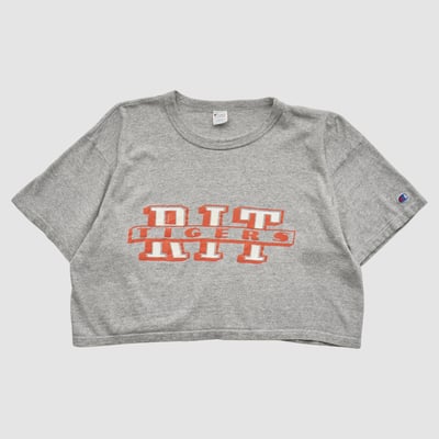 Rochester Institute of Technology Tigers Champion 80s T-shirt - Heather Gray - M by Fanatics Real Vintage