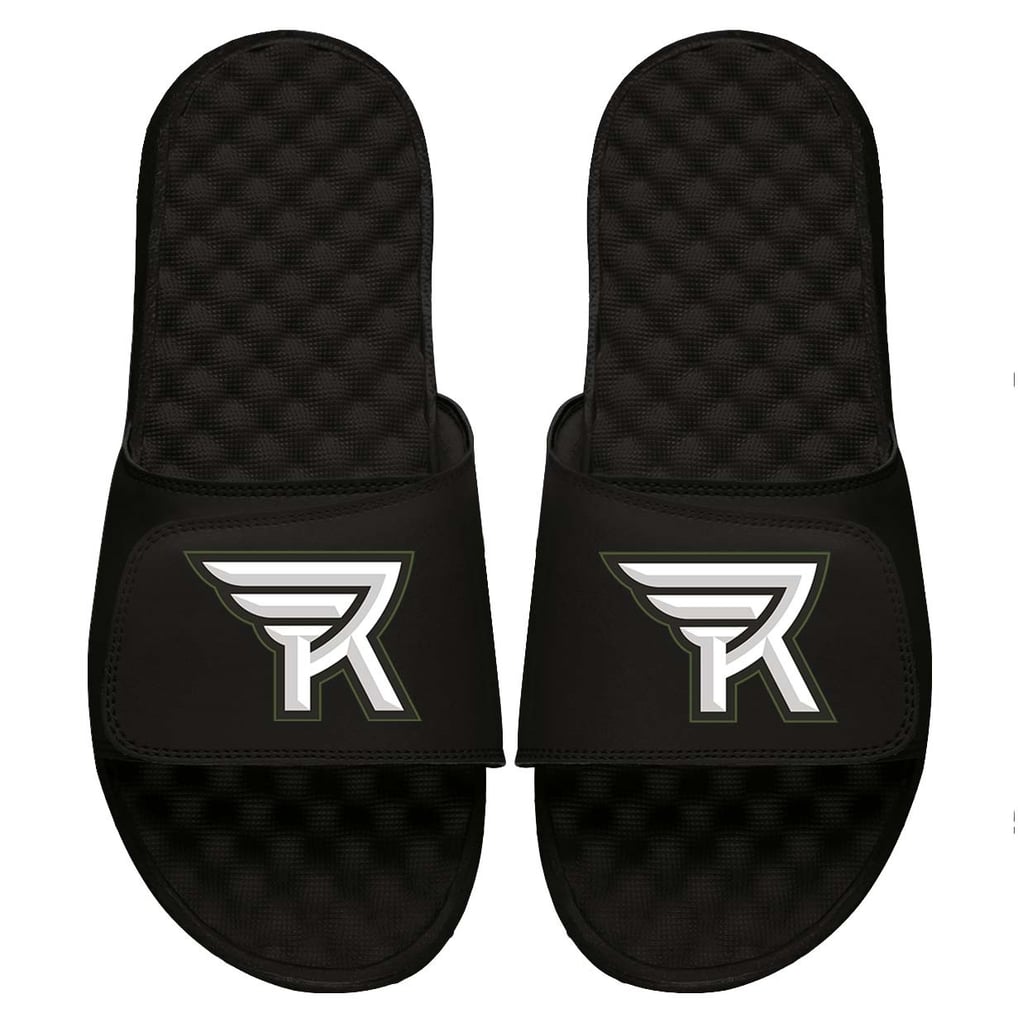 Rochester Knighthawks ISlide Primary Logo Slide Sandals - Black
