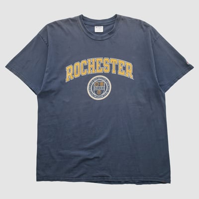 Rochester Yellow Jackets Champion 2000s T-shirt - Navy - 2XL by Fanatics Real Vintage