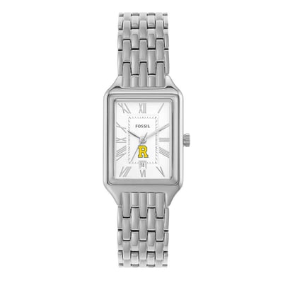 Rochester Yellow Jackets Fossil Women's Raquel Three-Hand Date Stainless Steel Watch