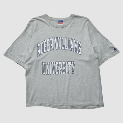 Roger Williams University Champion 2000s T-shirt - Heather Gray - L by Fanatics Real Vintage