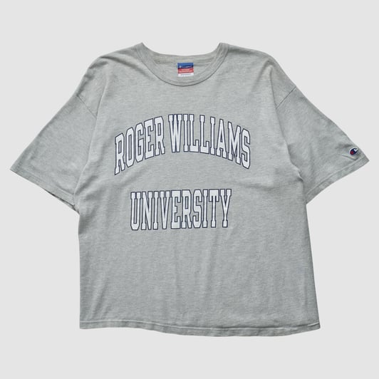 Roger Williams University Champion 2000s T-shirt - Heather Gray - L by Fanatics Real Vintage