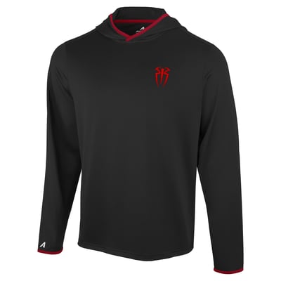  Roman Reigns Antigua Brink Long Sleeve Hoodie T-Shirt - Black/Red