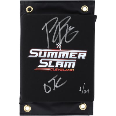 Roman Reigns WWE Autographed 2024 SummerSlam Replica Turnbuckle Corner Pad with "OTC" Inscription - Limited Edition #1/24