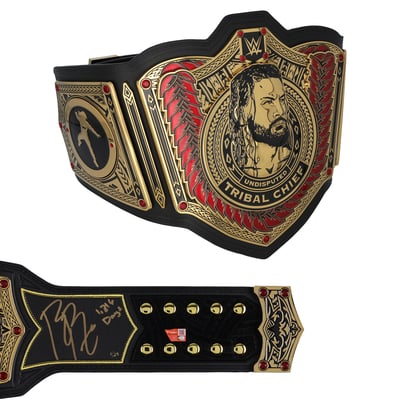 Roman Reigns WWE Autographed Tribal Chief Replica Championship Title Belt with "1,316 Days" Inscription - Limited Edition #1/25