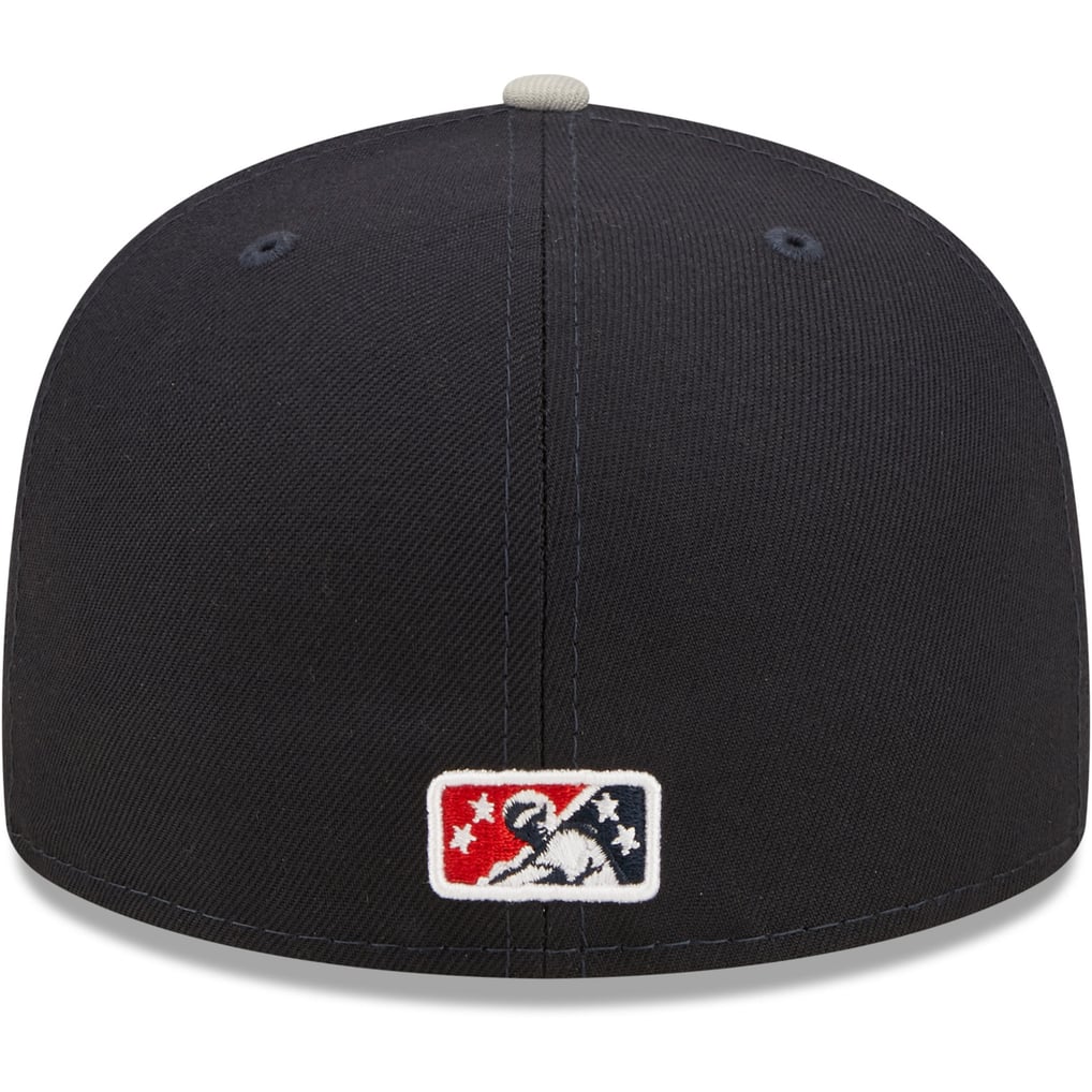 Men's Rome Braves New Era Navy Authentic Collection Road 59FIFTY Fitted Hat