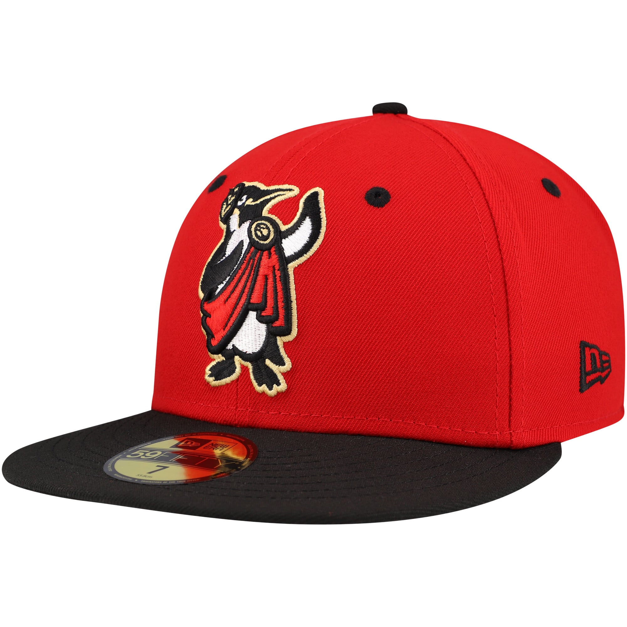 Men's Rome Emperors New Era Red Authentic Collection 59FIFTY Fitted Hat