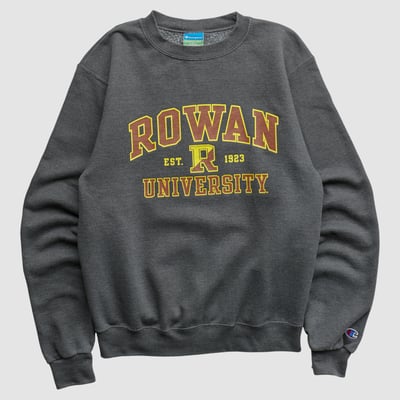 Rowan Profs Champion 2010s Pullover Sweatshirt - Charcoal - XS by Fanatics Real Vintage