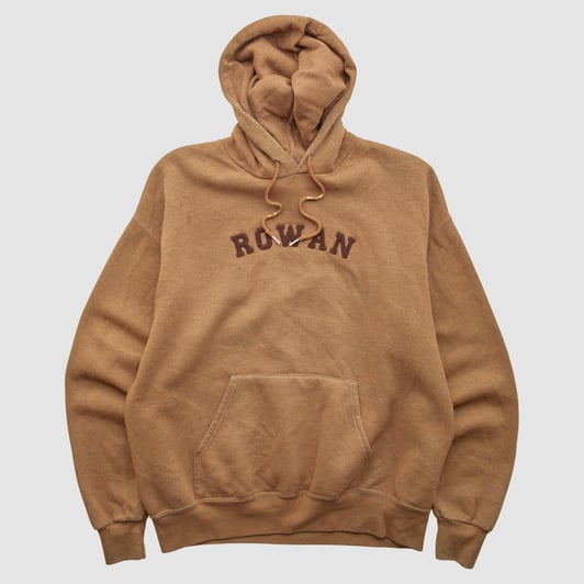 Rowan Profs Jansport 2000s Hooded Pullover Sweatshirt - Clay - XL by Fanatics Real Vintage