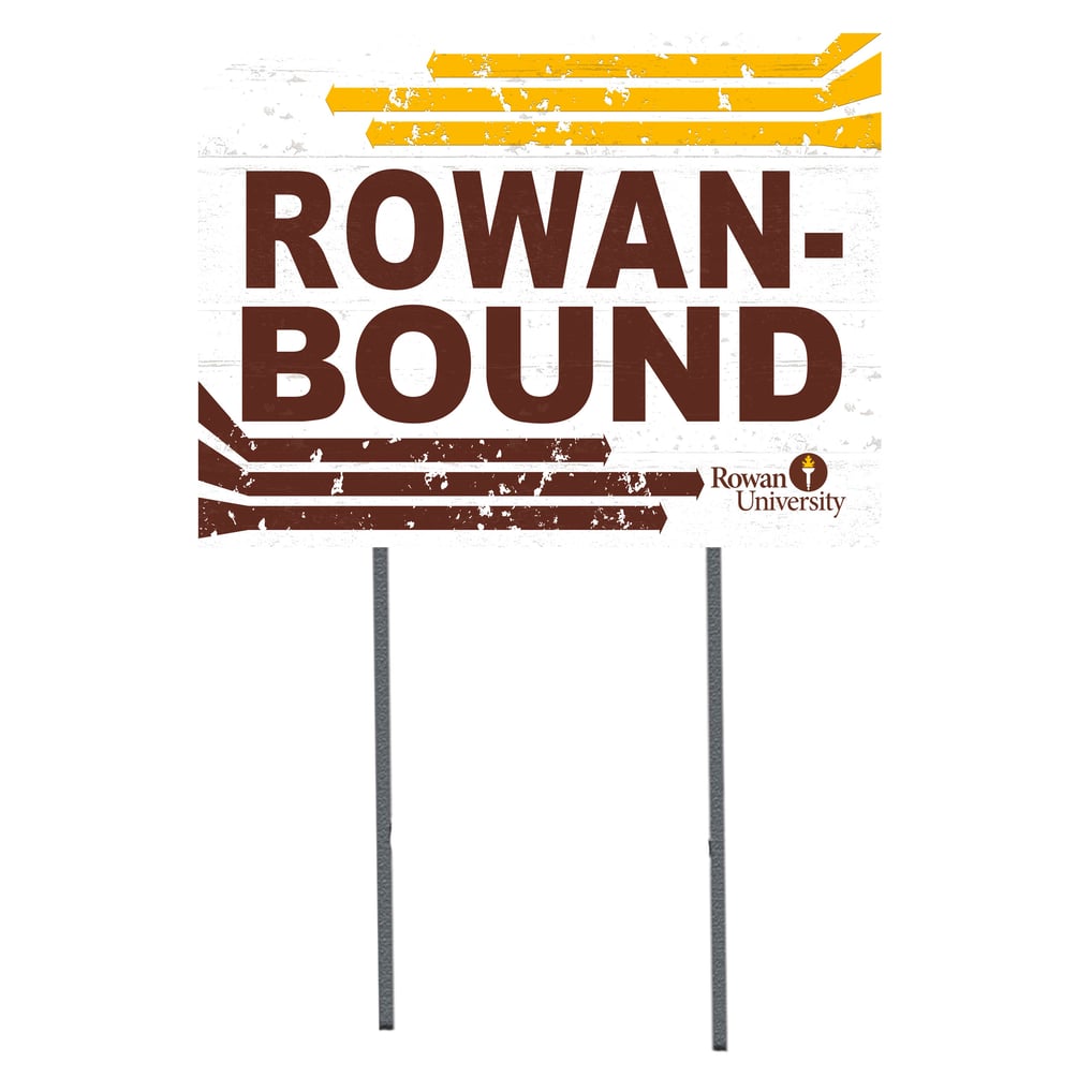 Rowan Profs 18" x 24" Bound Yard Sign - White