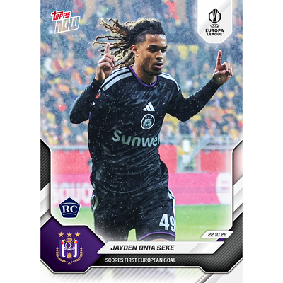 Jayden Onia Seke - 2026-27 UEL Topps NOW® - Card 10