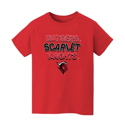 Rutgers Scarlet Knights Vive La Fete Infant Mascot & Name T-Shirt - Scarlet