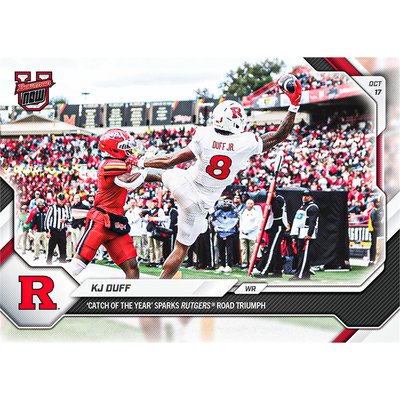 KJ Duff - 2026-27 Bowman U NOW® Football - Card 30 - LOOK FOR AUTOS