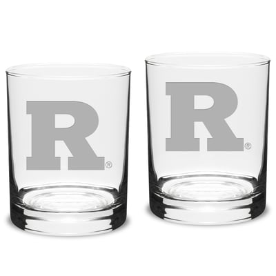 Rutgers Scarlet Knights 2-Piece 14oz. Classic Double Old-Fashioned Glass Set