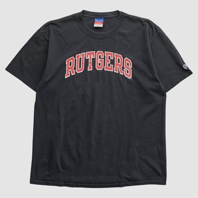 Rutgers Scarlet Knights Champion 2000s T-shirt - Black - XL by Fanatics Real Vintage