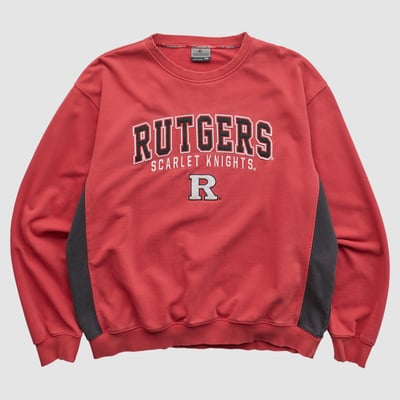 Rutgers Scarlet Knights Colosseum 2010s Pullover Sweatshirt - Red - XL by Fanatics Real Vintage