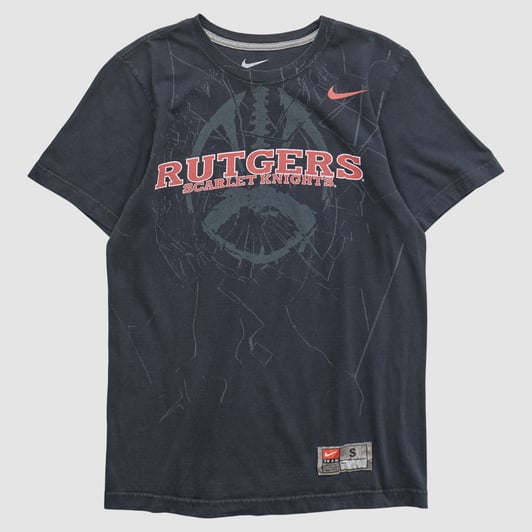 Rutgers Scarlet Knights Nike 2010s T-shirt - Black - XS by Fanatics Real Vintage