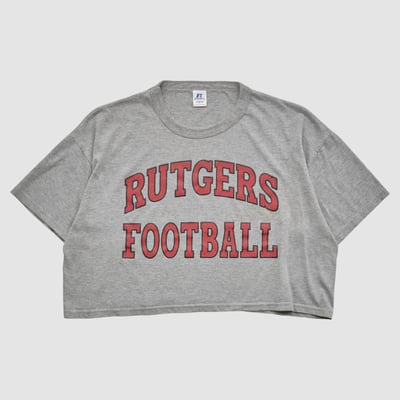 Rutgers Scarlet Knights Russell 2000s T-shirt - Heather Gray - L by Fanatics Real Vintage
