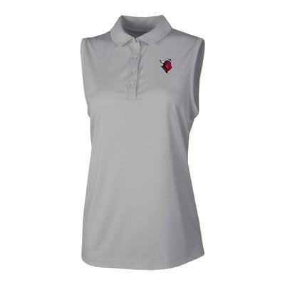  Rutgers Scarlet Knights Columbia Women's Ace Flair Sleeveless Tank Polo - Gray