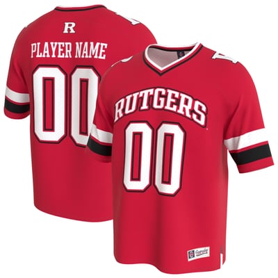 Rutgers Scarlet Knights GameDay Greats Youth Lightweight Collegiate Football NIL Pick-A-Player Fashion Jersey - Scarlet