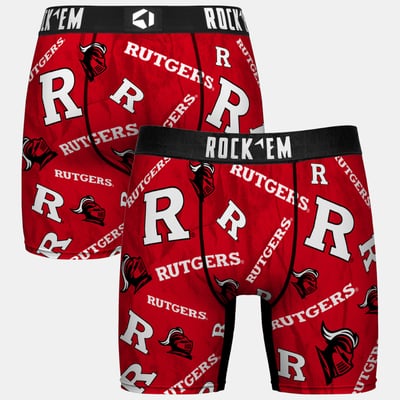  Rutgers Scarlet Knights Rock Em Youth All Over Logo Boxer Briefs - Scarlet