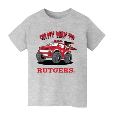 Rutgers Scarlet Knights Vive La Fete Youth On My Way T-Shirt - Gray
