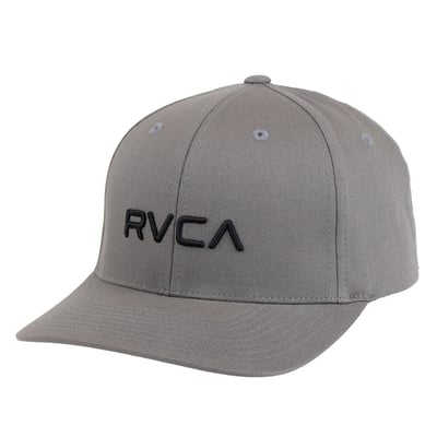 RVCA Logo Stretch Hat - Gray