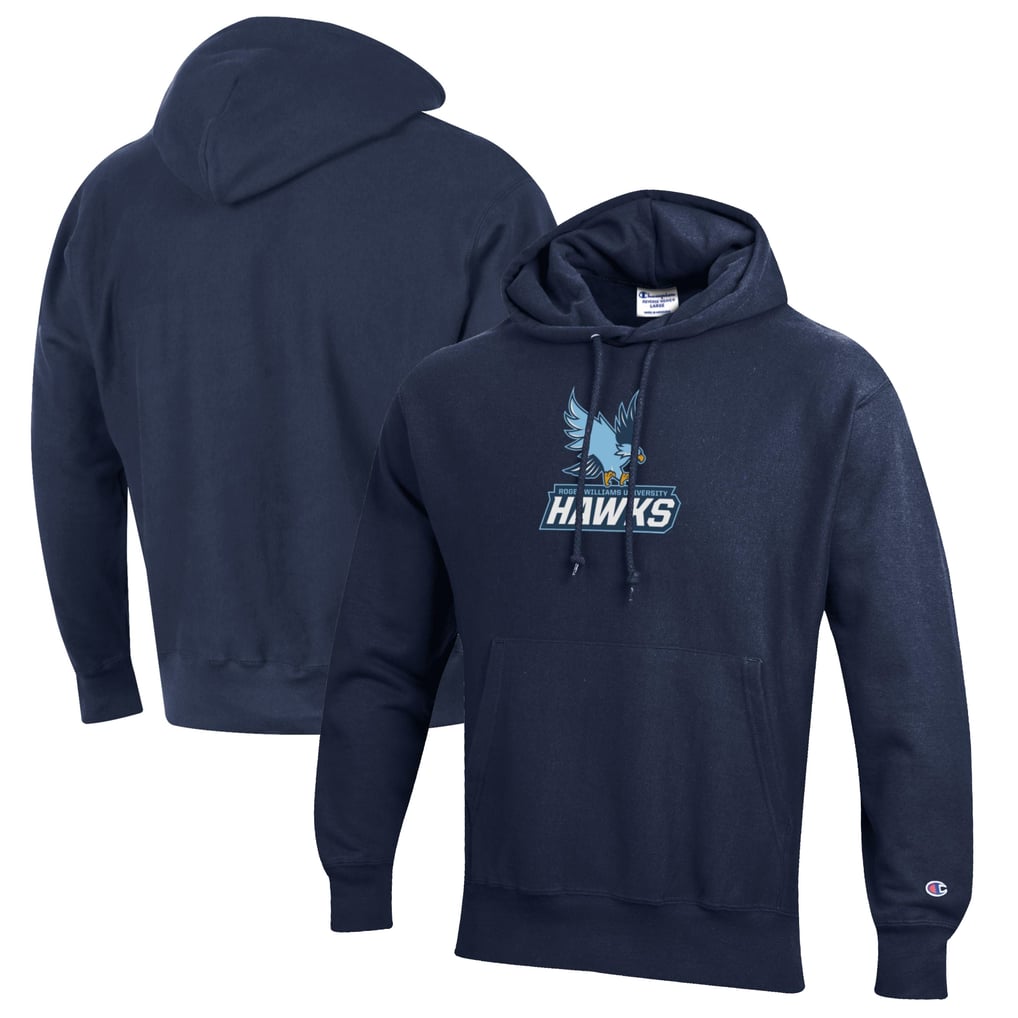 Roger Williams University Champion Reverse Weave Fleece Pullover Hoodie - Navy
