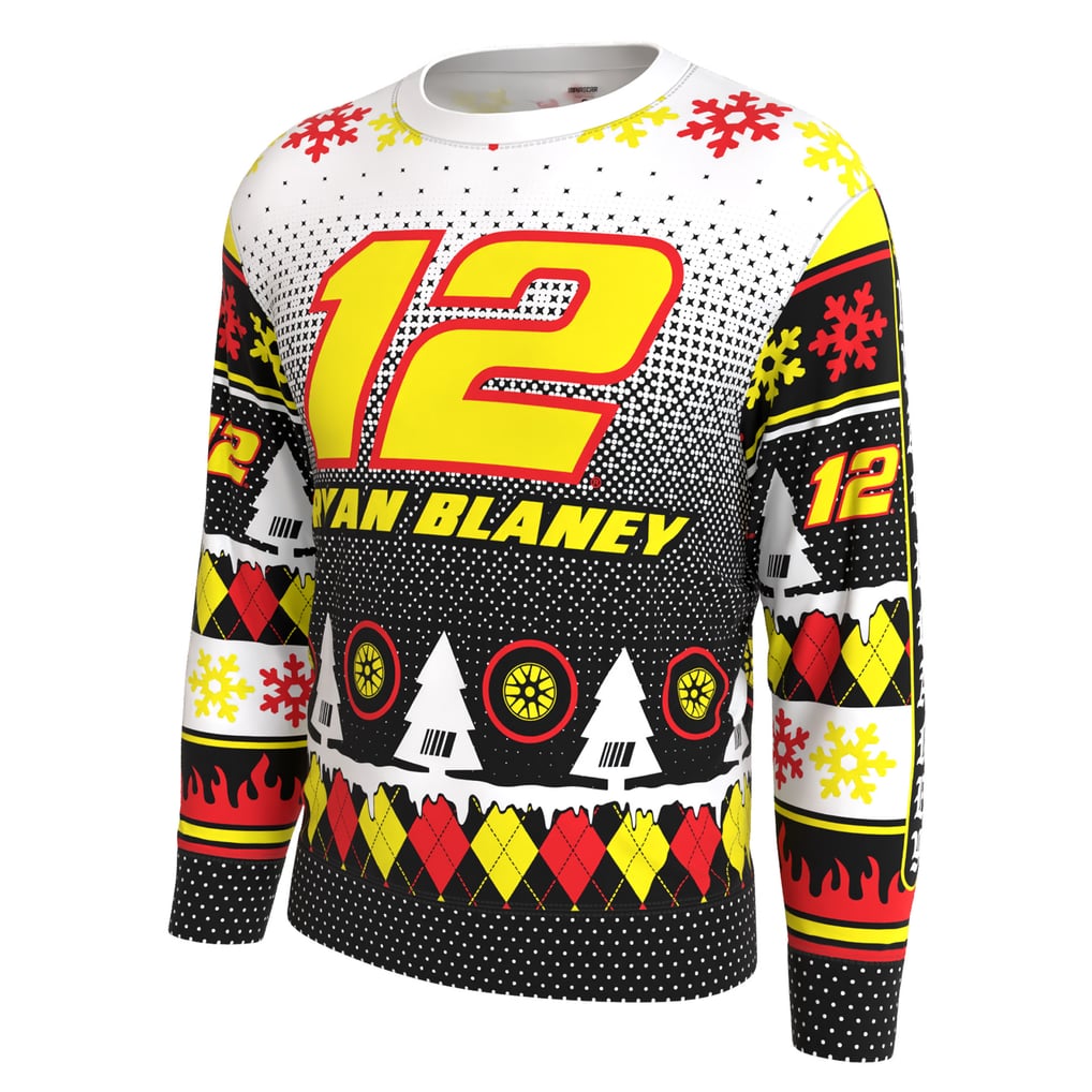 Ryan Blaney ProSphere Driver Holiday Sweater - White