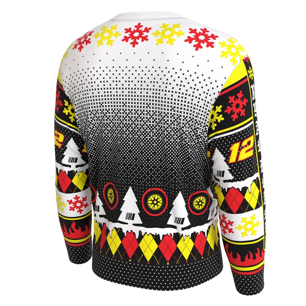 Ryan Blaney ProSphere Driver Holiday Sweater - White