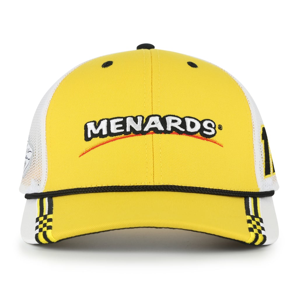 Ryan Blaney The Game Checkered Bill Rope Adjustable Hat - Yellow