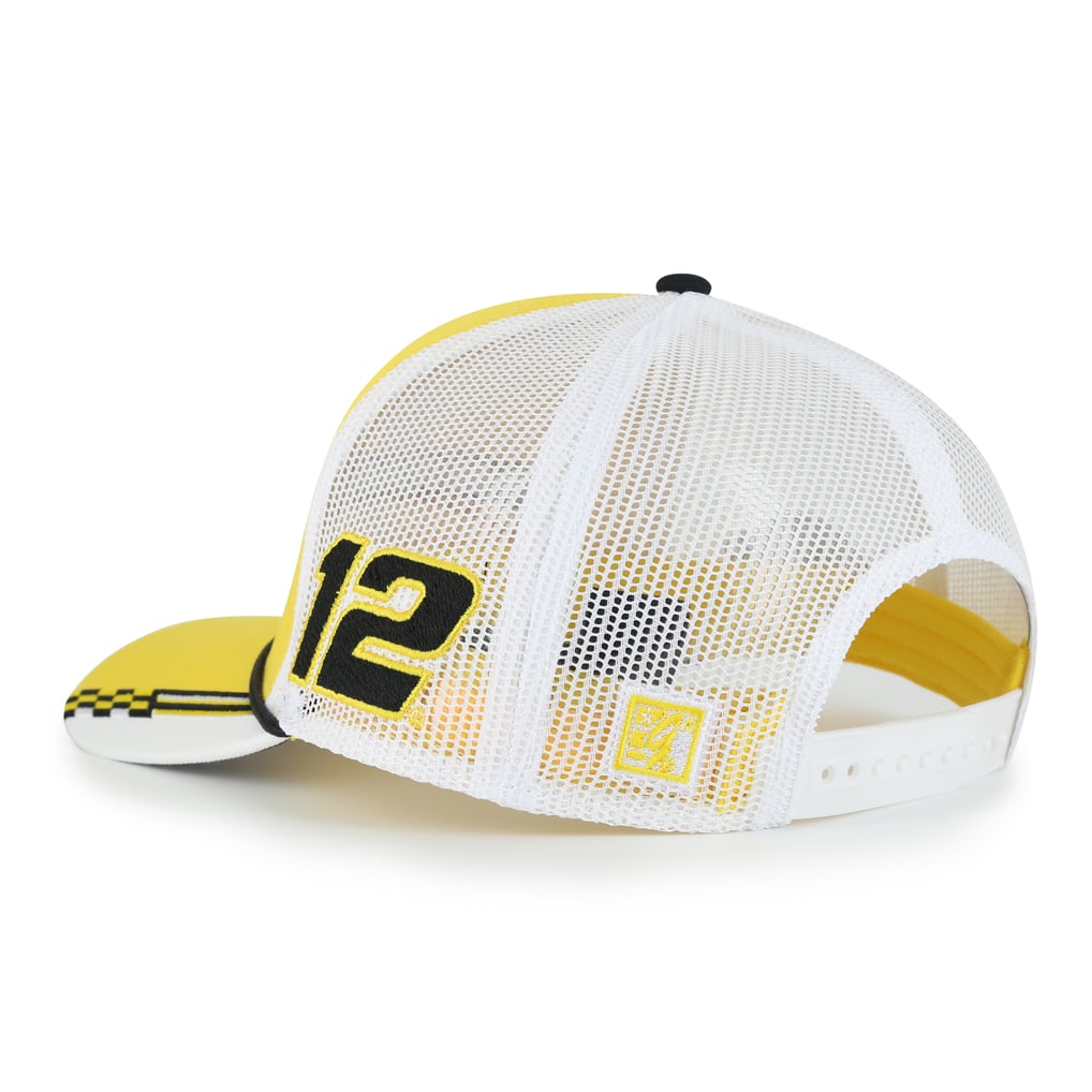 Ryan Blaney The Game Checkered Bill Rope Adjustable Hat - Yellow