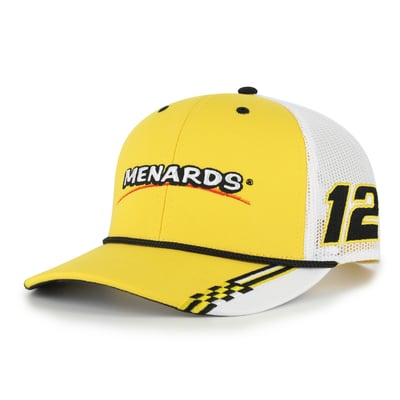 Ryan Blaney The Game Checkered Bill Rope Adjustable Hat - Yellow