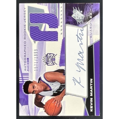 2004-05 SPx #130 Kevin Martin MEM Autograph RC Auto /1999