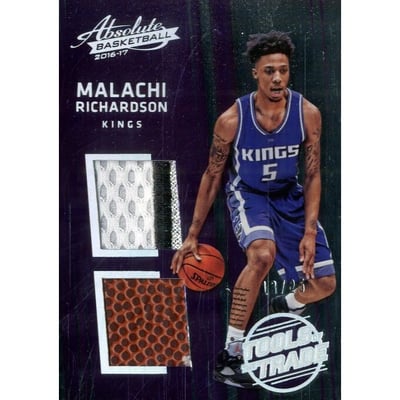 2016-17 Absolute Memorabilia Tools of the Trade Rookie Materials Dual Patch #33 Malachi Richardson
