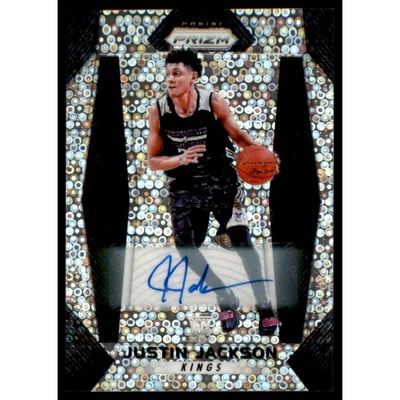 2017-18 Panini Prizm Autographs Fast Break #27 Justin Jackson