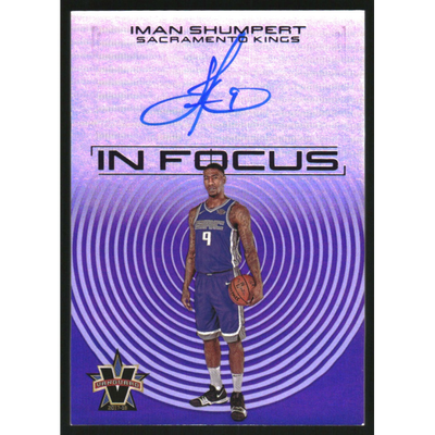 2017-18 Panini Vanguard In Focus Autographs Purple #4 Iman Shumpert/25