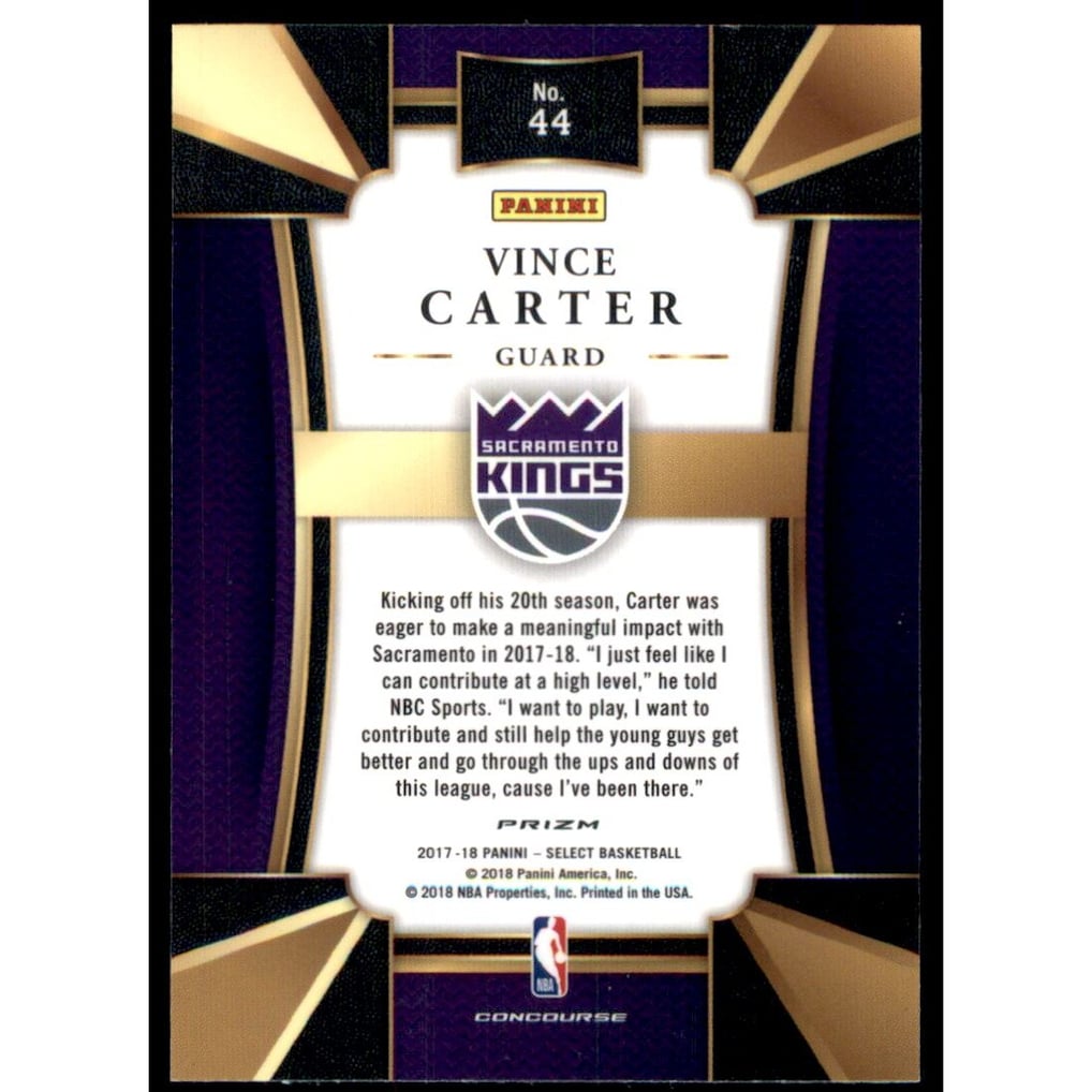 2017-18 Select Prizms Silver #44 Vince Carter