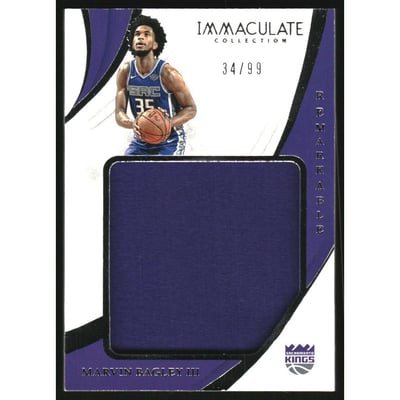 2018-19 Immaculate Collection Remarkable Rookie Jerseys #20 Marvin Bagley III/99