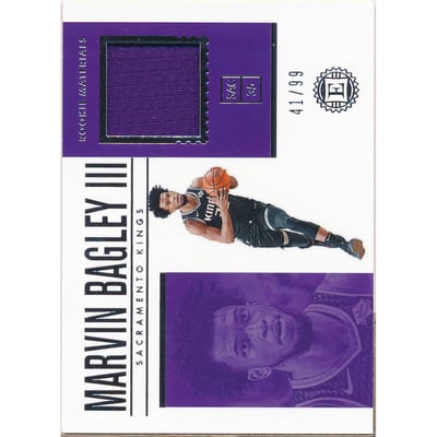 2018-19 Panini Encased Rookie Materials #5 Marvin Bagley III