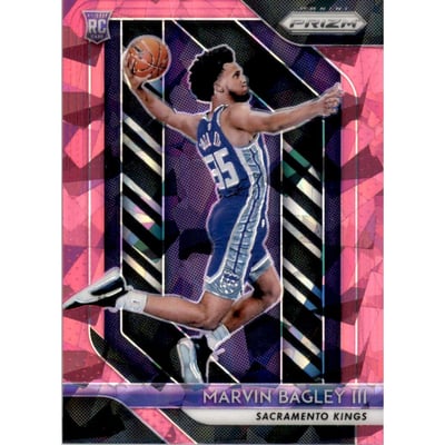 2018-19 Panini Prizm Prizms Pink Ice #181 Marvin Bagley III