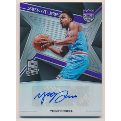 2018-19 Panini Spectra Signatures #28 Yogi Ferrell/75