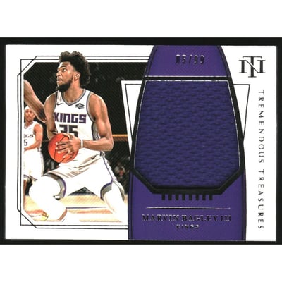 2019-20 Panini National Treasures Tremendous Treasures Relics #3 Marvin Bagley III/99