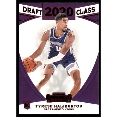 2020-21 Panini Contenders '20 Draft Class Contenders Red #21 Tyrese Haliburton