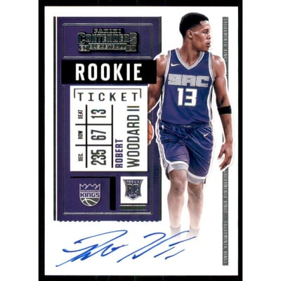 2020-21 Panini Contenders #110 Robert Woodard II AU RC