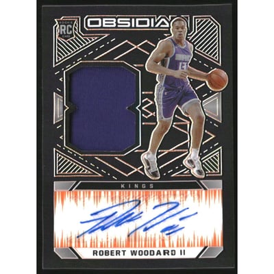 2020-21 Panini Obsidian Electric Etch Orange #237 Robert Woodard II AU JSY