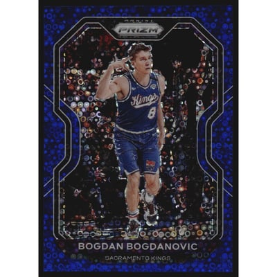 2020-21 Panini Prizm Prizms Fast Break Blue #27 Bogdan Bogdanovic