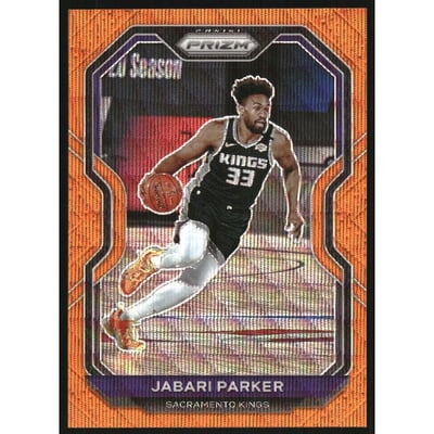 2020-21 Panini Prizm Prizms Orange Wave #220 Jabari Parker